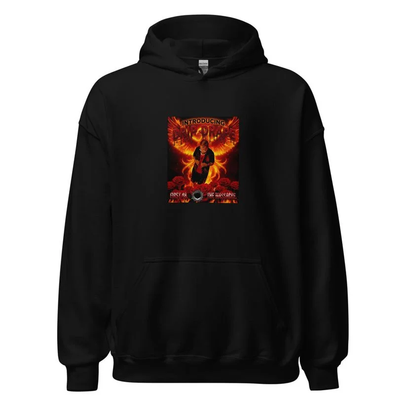 Drip Drape hoodie, black