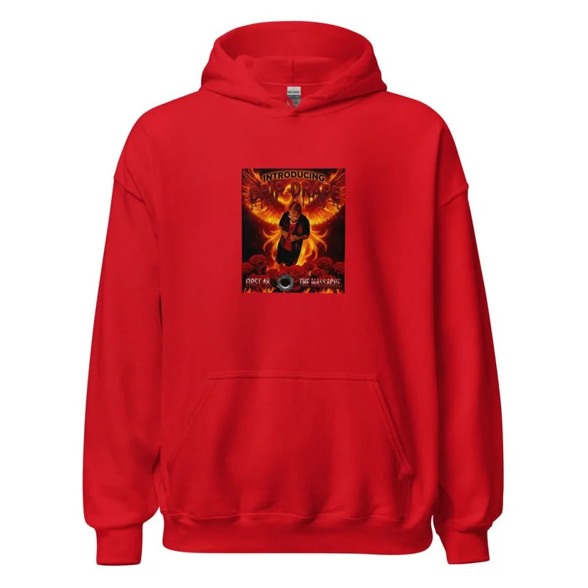 Drip Drape hoodie, red