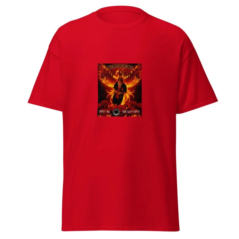 Drip Drape tee, red